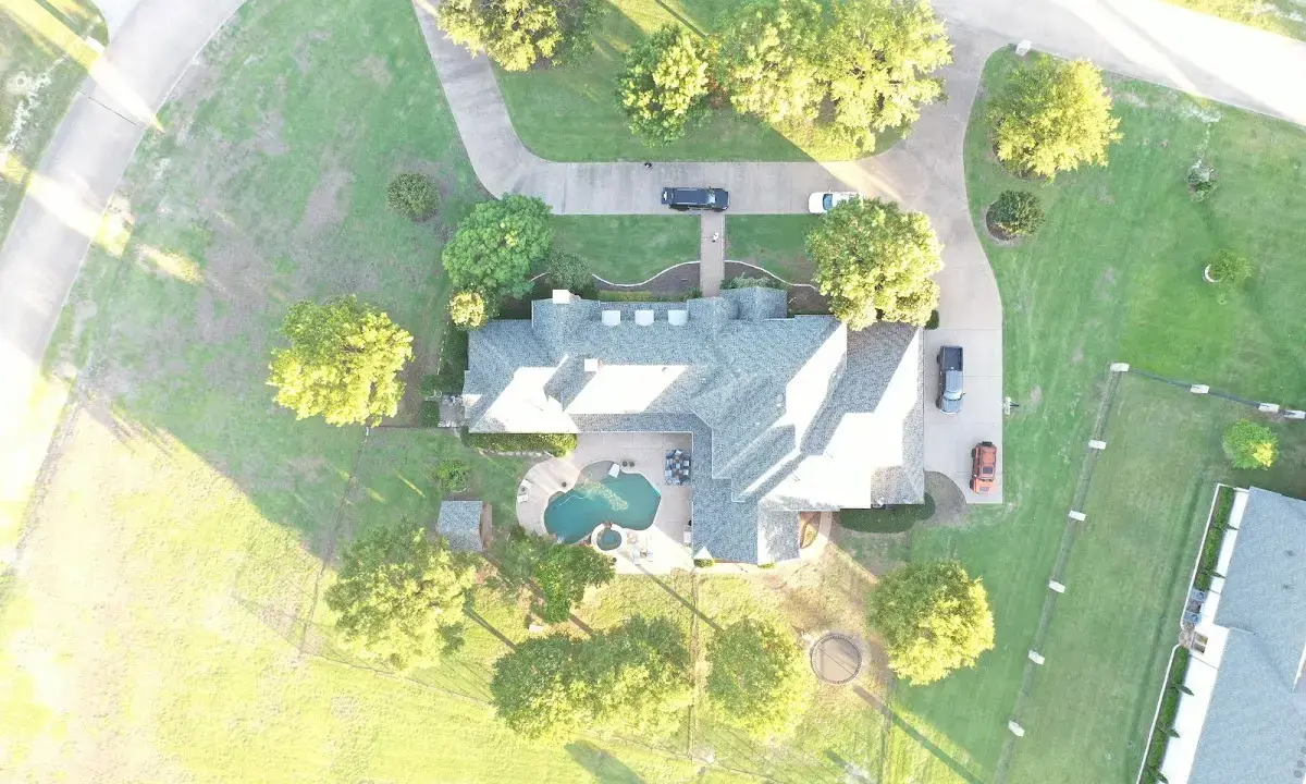 New shingle roof installation on a home in East Bakersfield